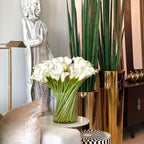 Calla-Lilien im Glaszylinder