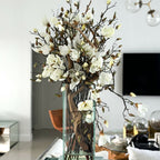 Weiße Magnolienvase im modernen Wohnstil, 50 cm (20 Zoll)